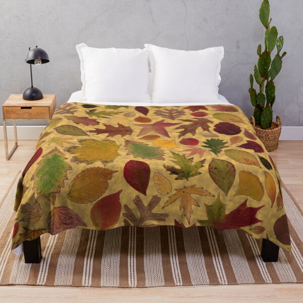 Autumn Gold Throw Blanket
