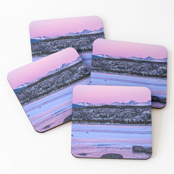 Item preview, Pink Alaskan Sunset // Fresh Lake Water Reflection of the Colorful Sky designed and sold by catbyrdcolorado.