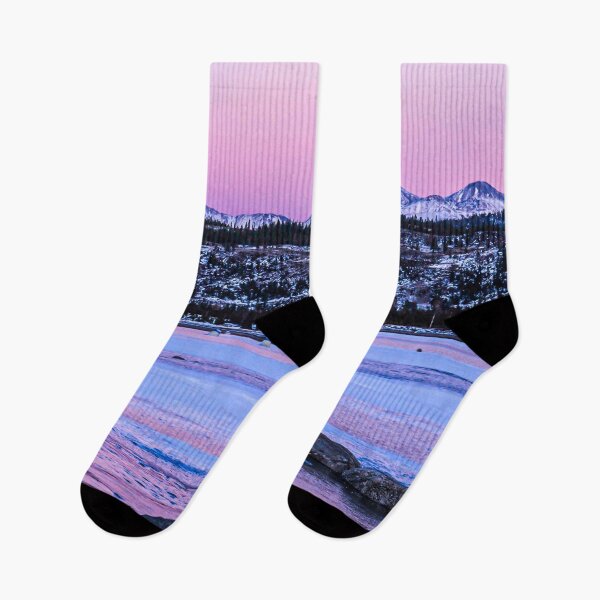 Item preview, Pink Alaskan Sunset // Fresh Lake Water Reflection of the Colorful Sky designed and sold by catbyrdcolorado.