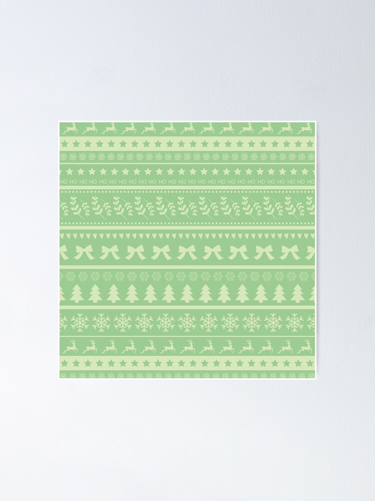 green christmas sweater pattern