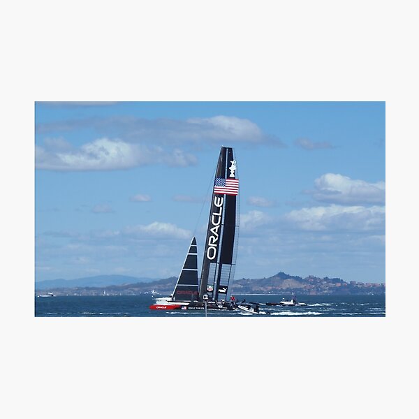  AmericaS Cup 1887 NThe First DayS Race For The AmericaS Cup -  The Volunteer Running In From Sandy Hook Line Engraving From A Contemporary  American Newspaper Poster Print by (24 x