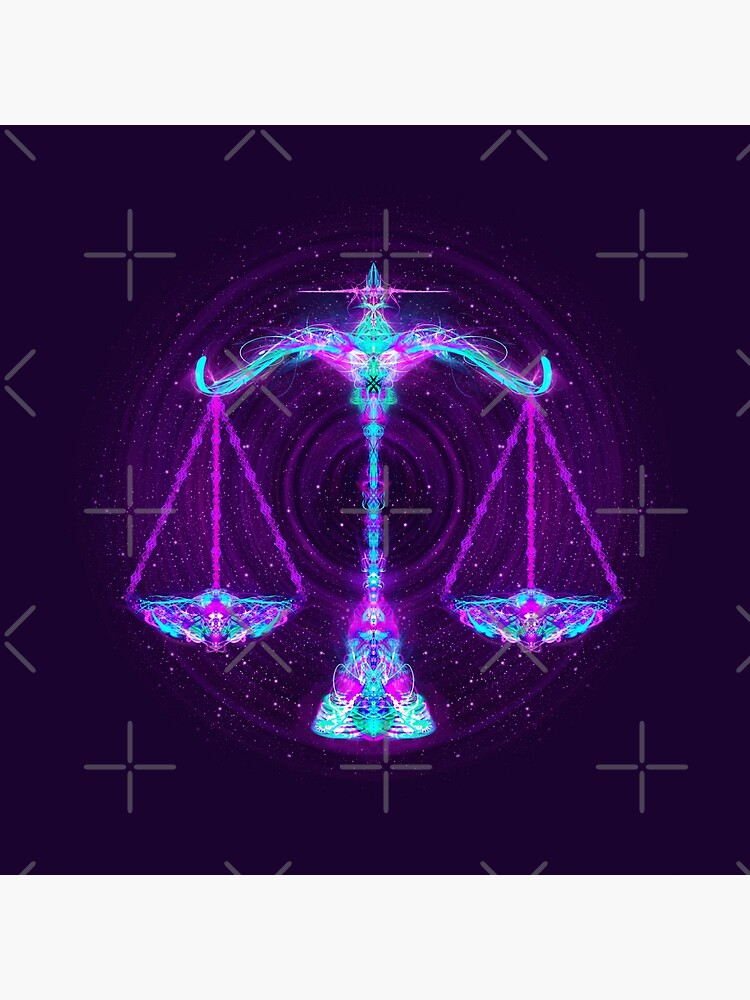 Libra Zodiac Lightburst by ifourdezign