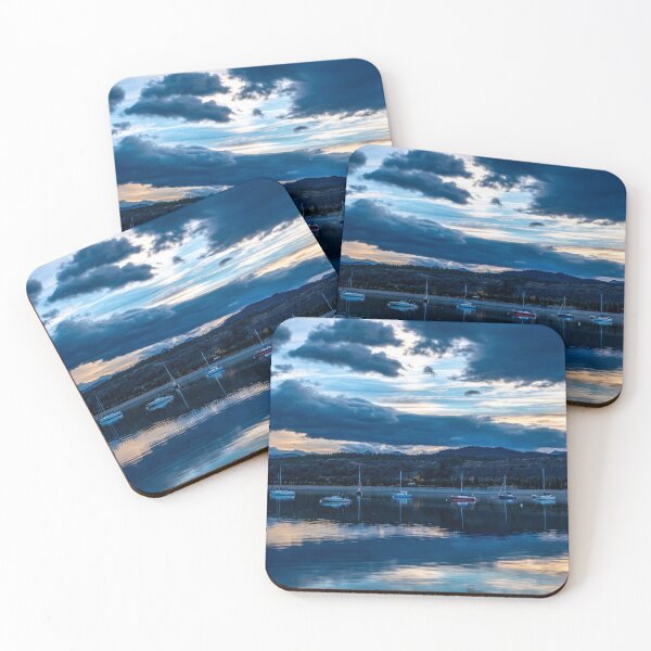 Item preview, Sailboat Skyline // Dark Evening Blue Light on the Lake in the Alpine designed and sold by catbyrdcolorado.
