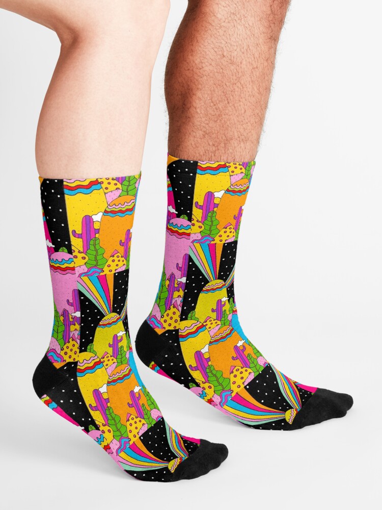 Alternate view of Night Sky Rainbow Socks