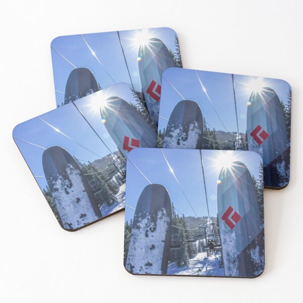 Item preview, Tips Up // Skilift Riding Blue Mountain and Sky Crisp Snowy Day designed and sold by catbyrdcolorado.