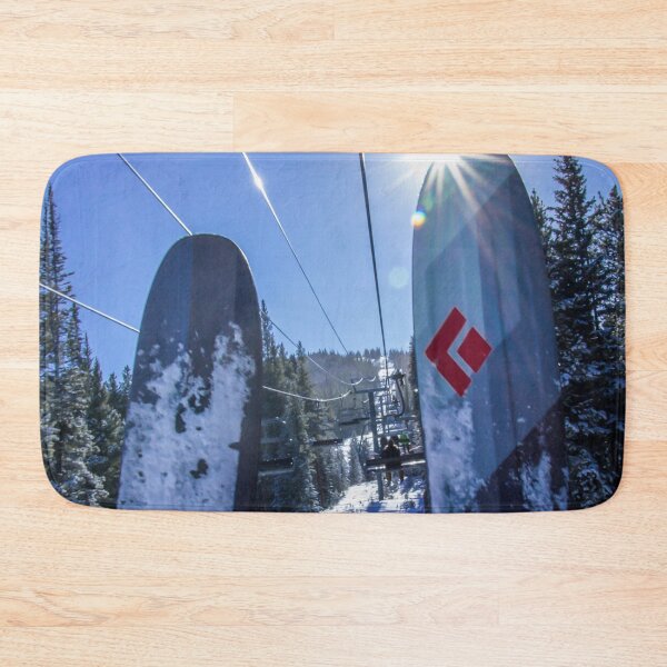 Item preview, Tips Up // Skilift Riding Blue Mountain and Sky Crisp Snowy Day designed and sold by catbyrdcolorado.