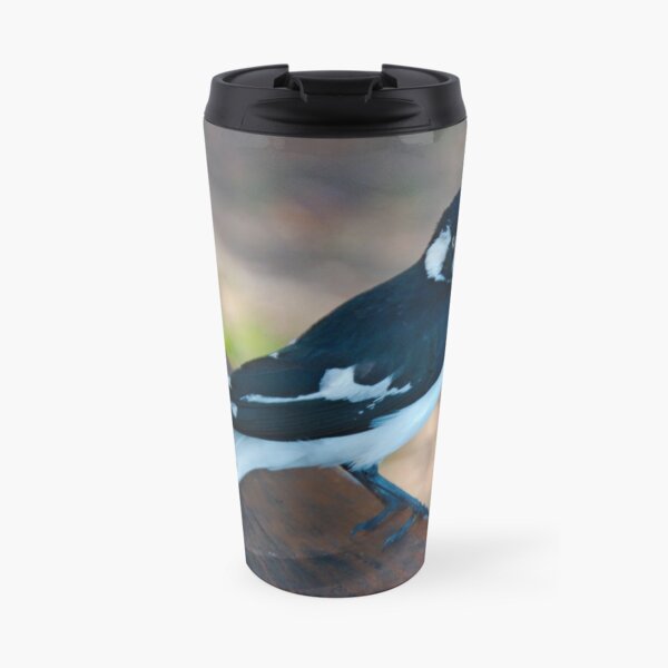 WO ~ SC ~ FANTAIL ~ MAGPIE ~ Magpie-Lark PMGPK377 by David Irwin 041119 Travel Mug