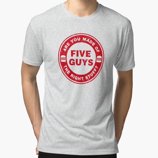 Fünf Jungs Burger und Pommes Vintage T-Shirt