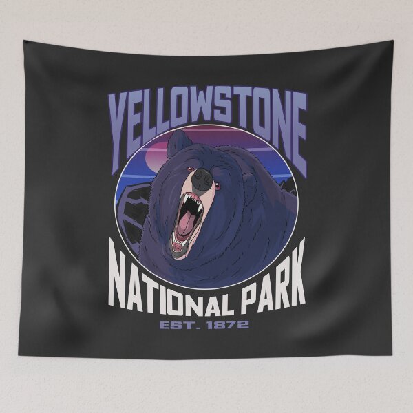 Item preview, Yellowstone National Park Wyoming Bear designed and sold by Nosek1ng.