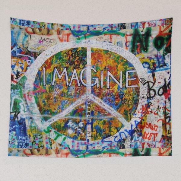 Item preview, Imagine Peace,the famous John Lennon Wall  designed and sold by Peace,Love & Art.