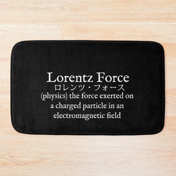 Item preview, L: Lorentz force: Physics: Katakana Transliteration: Wear Your Dictionary designed and sold by WearYourWords.
