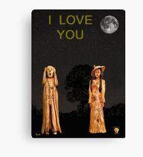 The Scream World Tour with Fashion I Love You Canvas Print