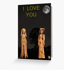 The Scream World Tour with Fashion I Love You Greeting Card