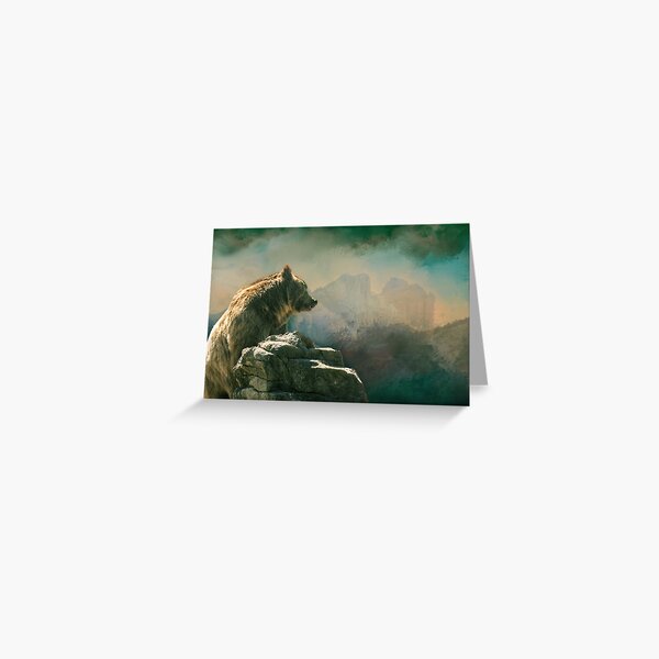 I'm Goin' Over There, Montana Grizzly Greeting Card