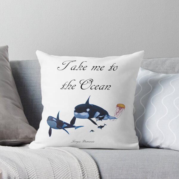 Item preview, Take me to the Ocean Orca whales with jellyfish, designed for light colours designed and sold by ArtByJessyca.