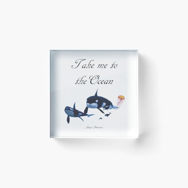 Item preview, Take me to the Ocean Orca whales with jellyfish, designed for light colours designed and sold by ArtByJessyca.