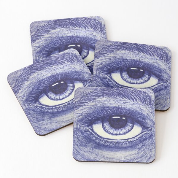 Item preview, Blue Eye Ink Pen Drawing designed and sold by Shawn Carroll.