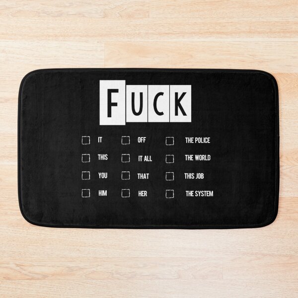 Item preview, Fuck checkbox multiple choice multiple choice funny humor design designed and sold by Sitamood.