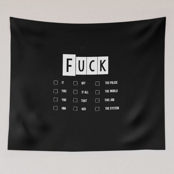Item preview, Fuck checkbox multiple choice multiple choice funny humor design designed and sold by Sitamood.