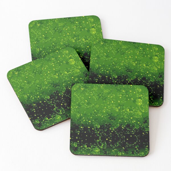 Item preview, green, black, glitter, confetti, sequins designed and sold by fuzzyfox.