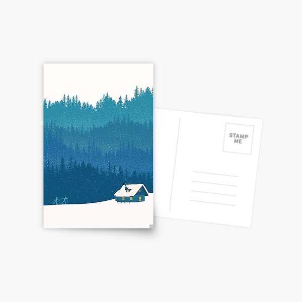 Item preview, nordic ski winter wonderland scene designed and sold by SFDesignstudio.