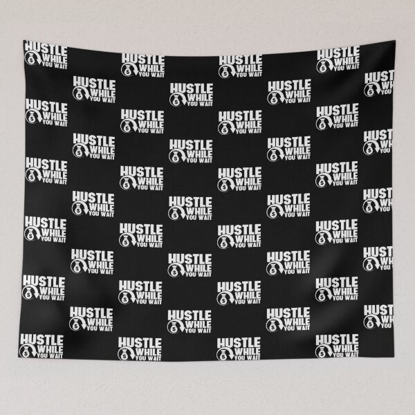 Item preview, Hustle While You Wait Entrepreneur CEO Hustler Tile Pattern designed and sold by perfectpresents.