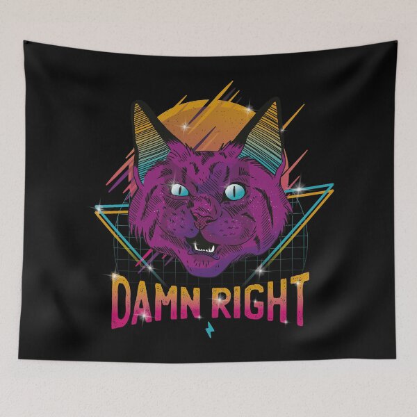 Item preview, Retrowave Space cat. designed and sold by emphatic.