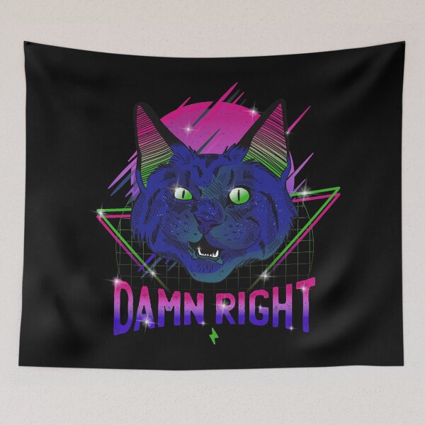 Item preview, Retrowave Space cat. designed and sold by emphatic.