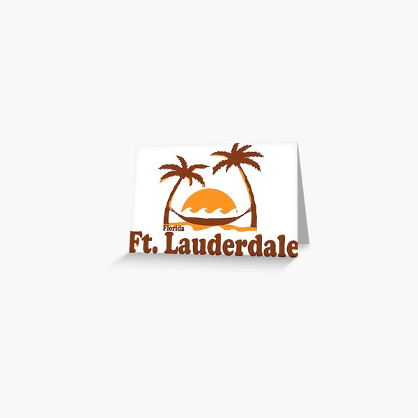 Fort Lauderdale. Greeting Card