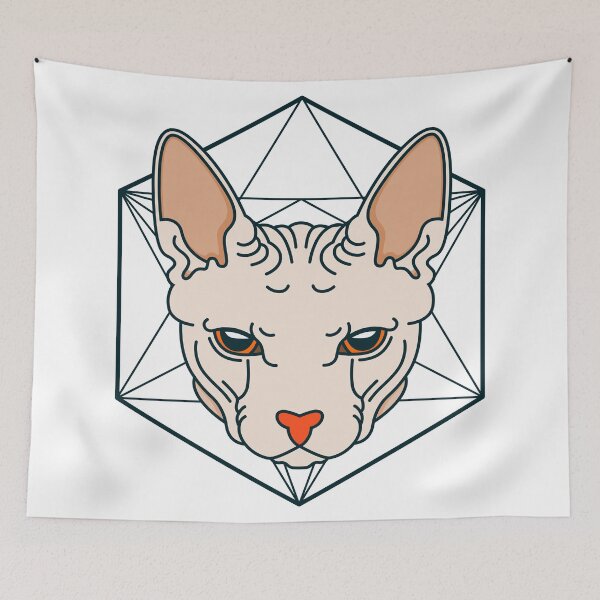 Item preview, Sphinx cat sacred geometry. designed and sold by emphatic.