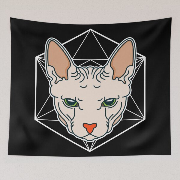 Item preview, Sphinx cat sacred geometry. designed and sold by emphatic.