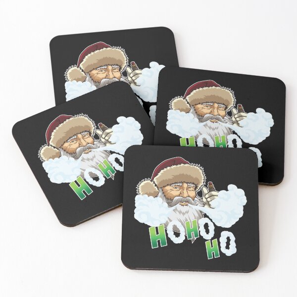 Item preview, Vaping Santa Claus Blows Clouds Under Xmas Tree designed and sold by anziehend.