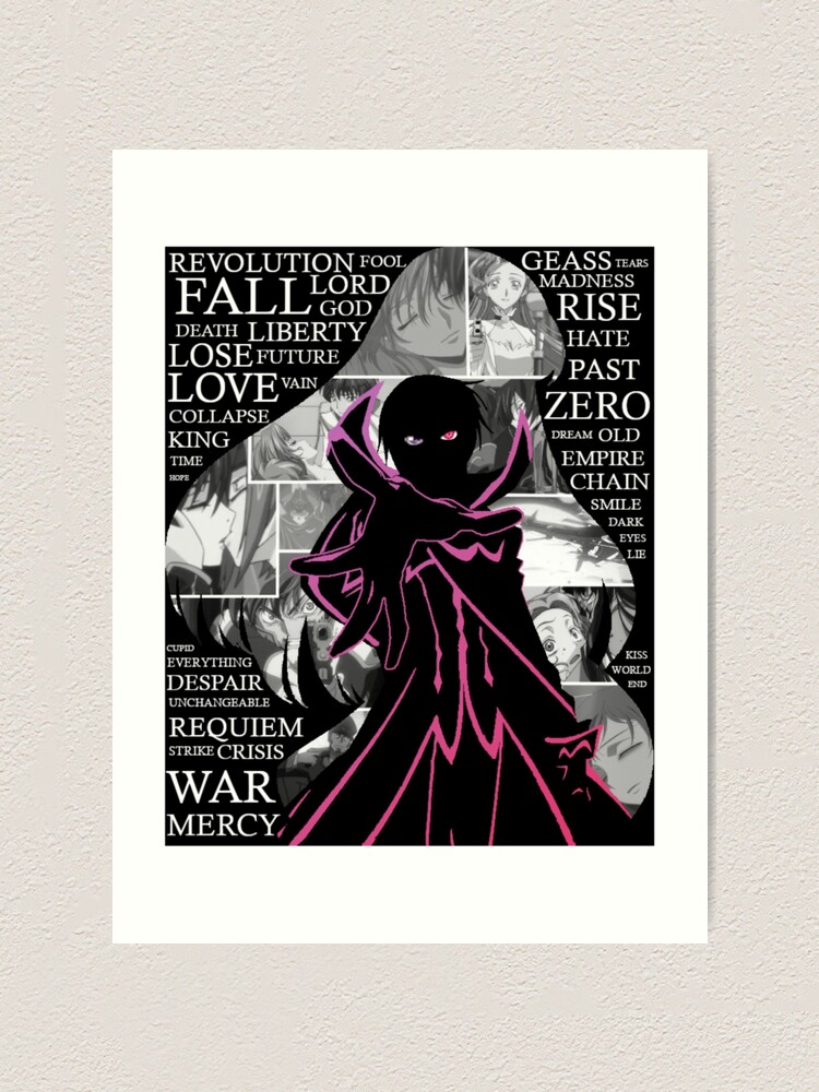 Code Geass Lelouch Mixed Style Art Print For Sale By Hopezero Redbubble