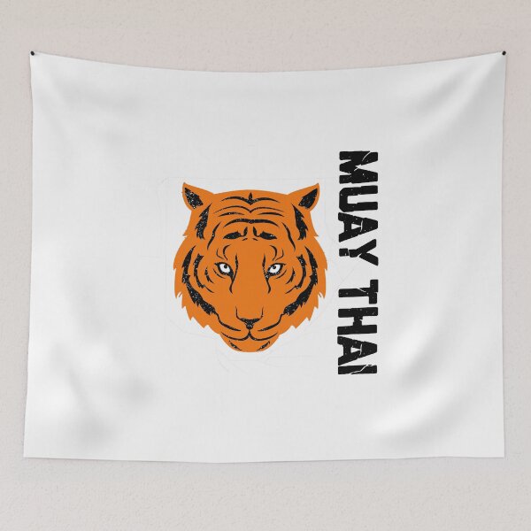 Item preview, Muay Thai Muaythai Fierce Tiger Face MMA Design  designed and sold by HermoTees.