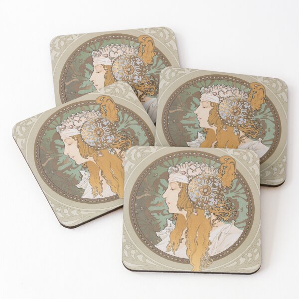Item preview, Alphonse Mucha designed and sold by immortalpeaches.