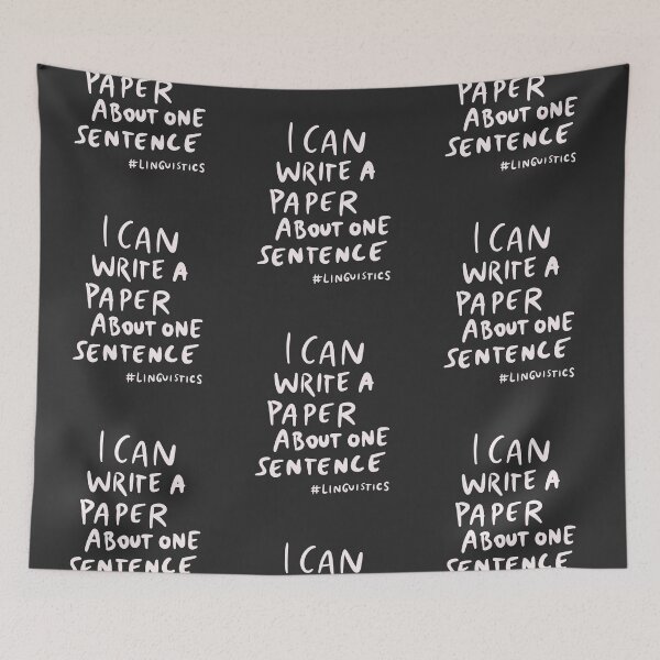 Item preview, Linguist - Linguistics - Linguistic: I Can Write A Paper About One Sentence designed and sold by isstgeschichte.