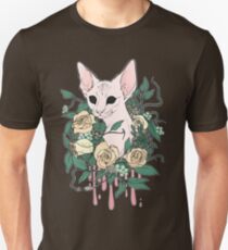 Light Floral Feline Unisex T-Shirt