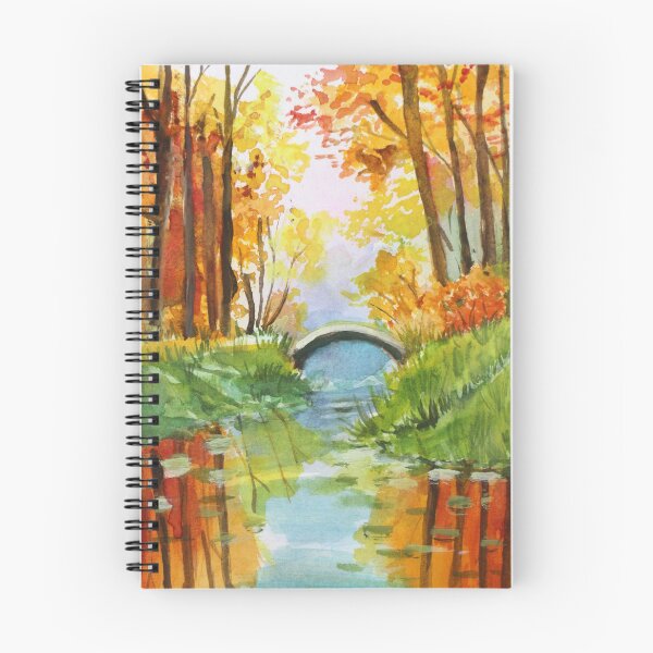 Item preview, Beautiful Fall Bridge Reflections designed and sold by artofmsmarikit.