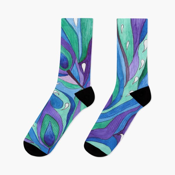Item preview, Abstract watercolor pattern . The peacock feather . designed and sold by fuzzyfox.