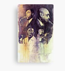 Jazz Legends Parker Gillespie Armstrong Canvas Print