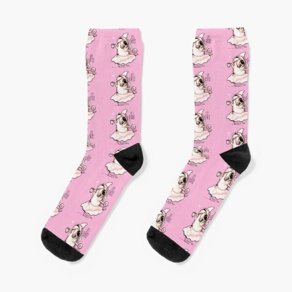 French Bulldog dancer, tea time Socks