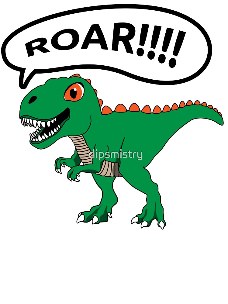 Abreviatura Tentación por no mencionar T-Rex Dinosaur - Roar" Baby One-Piece for Sale by dipsmistry | Redbubble
