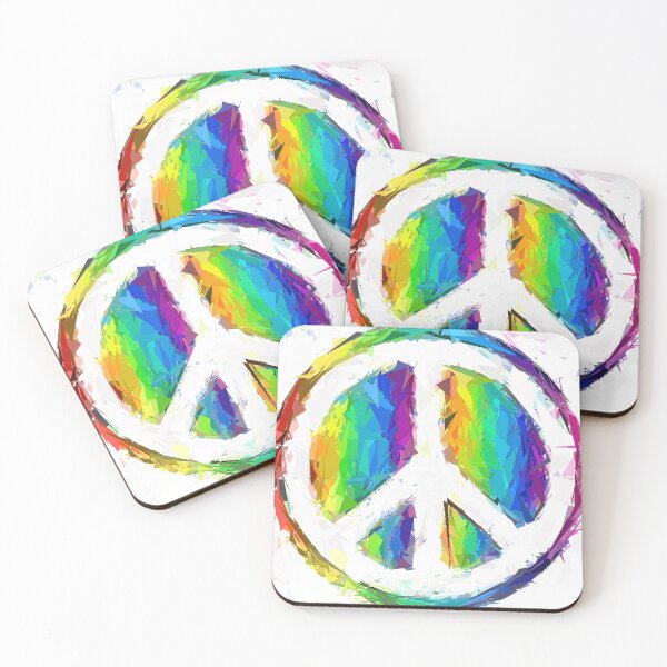 Item preview, Rainbow Peace Sign designed and sold by Lana Reese.