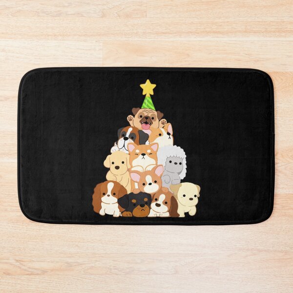 Item preview, Merry Christmas Dog  Tree designed and sold by cartoonice.