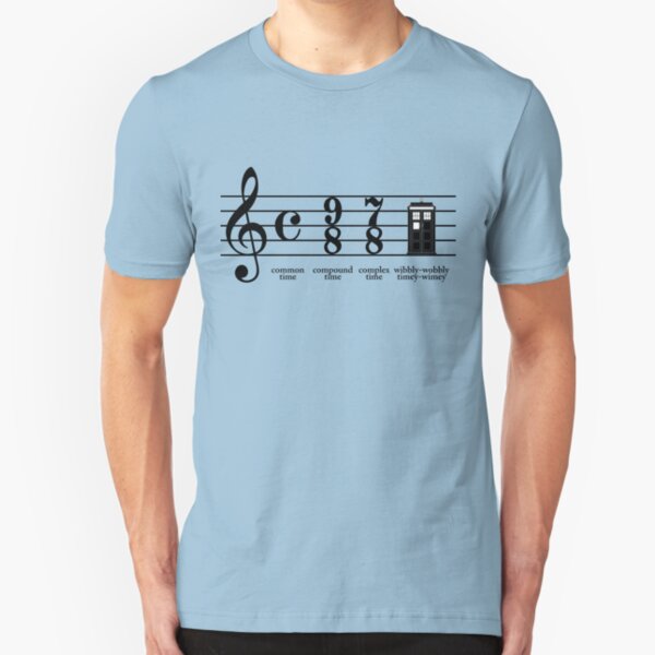 Wibbly-wobbly timey-wimey Slim Fit T-Shirt