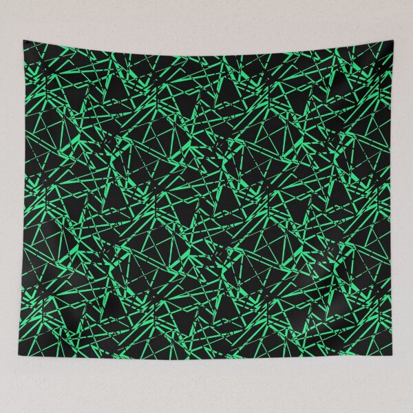 Item preview, Abstract black and green pattern .Line . designed and sold by fuzzyfox.