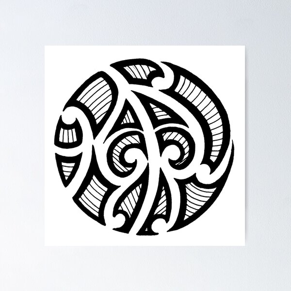 Black Gray White Tribal Tattoo Poly Cotton Fabric – California Hula Center