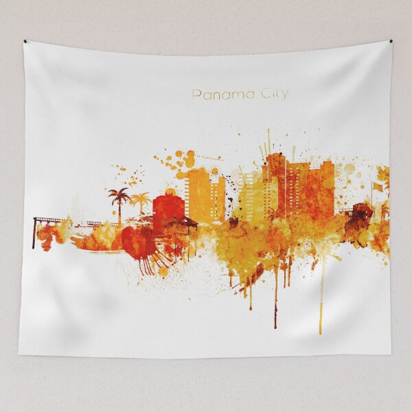 Item preview, Panama Florida Red Yellow Skyline designed and sold by DimDom.