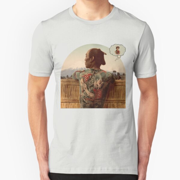 Samurai Day Dreaming Slim Fit T-Shirt