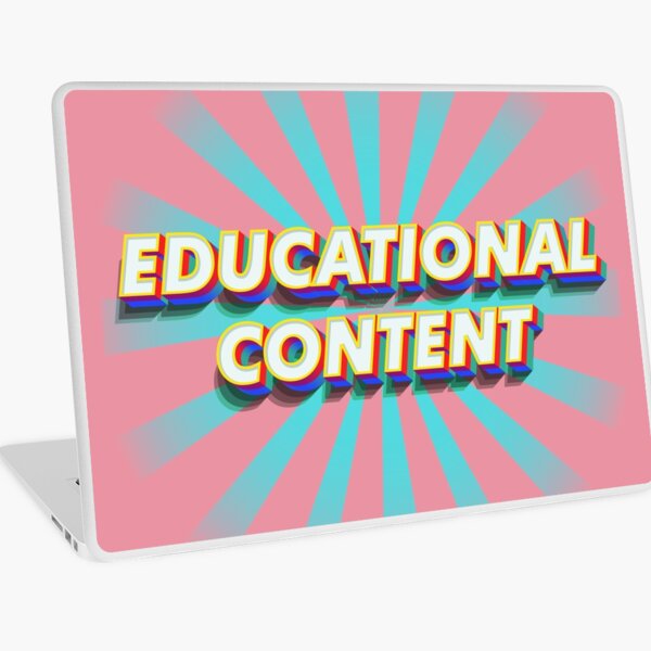Educational Content Laptop Skin